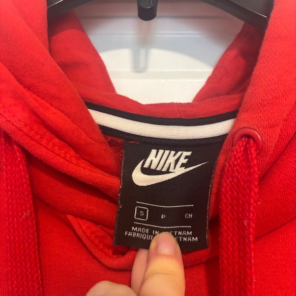 Nike Air Authentic Sportswear Red Sweatshirt - Picture 3 of 7